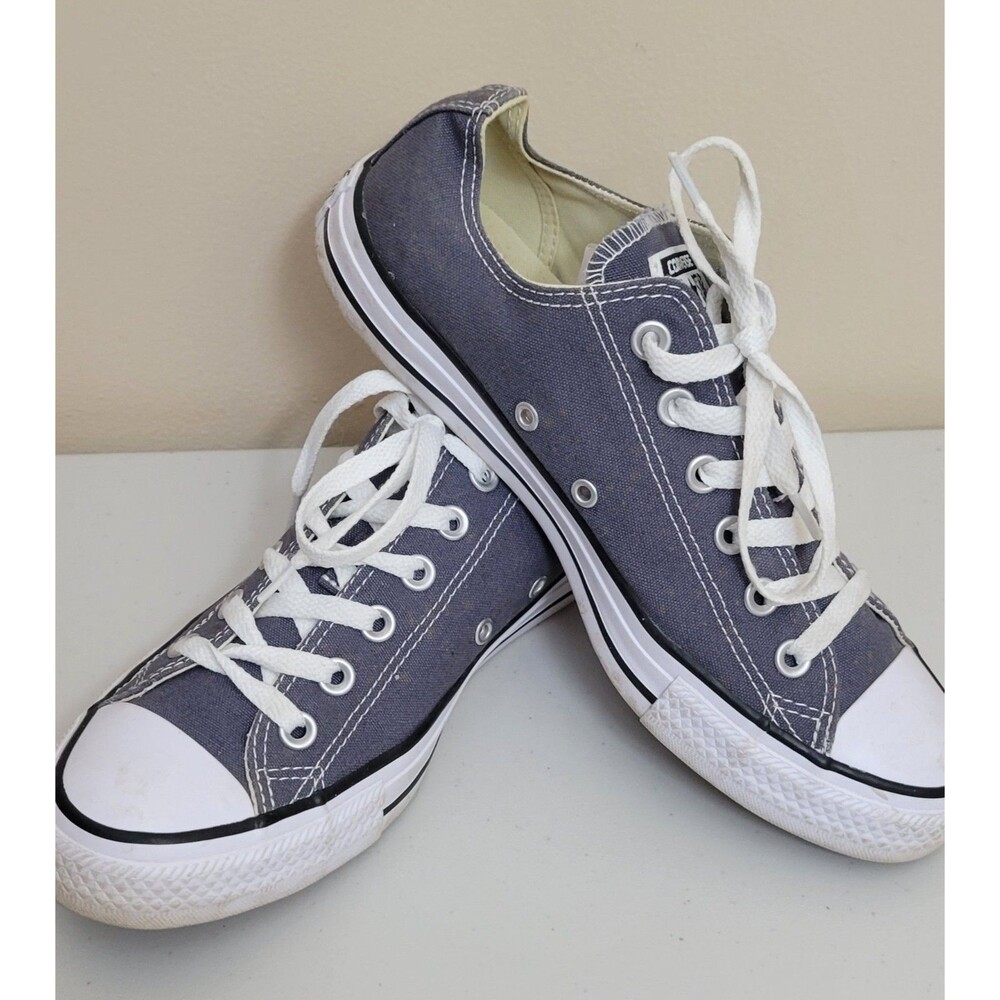 Converse Women's 9 Men's 7 Chuck Taylor All Star Canvas Sneaker Gray Low Top